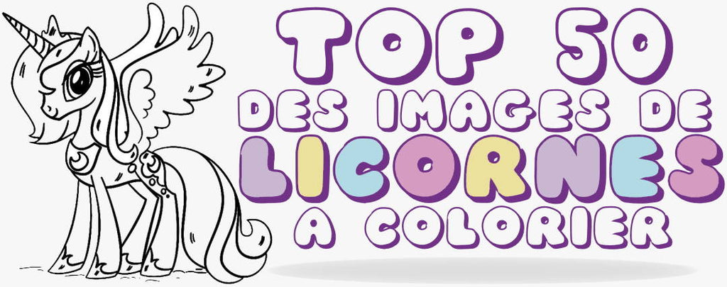 Top 50 des Images de Licornes à Colorier