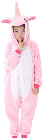 Pyjama Licorne Blanc et Rose Enfant