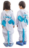 Pyjama Licorne Bleu et Blanc Enfant
