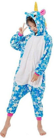 Pyjama Licorne Bleu Fille
