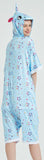 Pyjama Licorne Été Bleu Ciel