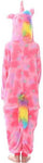Pyjama Licorne Rose à Queue Multicolore Enfant