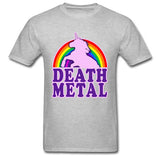 T-Shirt Licorne Death Metal Gris