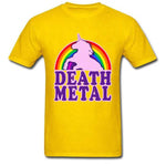 T-Shirt Licorne Death Metal Jaune