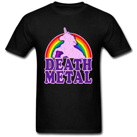 T-Shirt Licorne Death Metal Noir