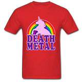 T-Shirt Licorne Death Metal Rouge