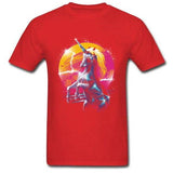 T-Shirt Licorne Grande Taille Rouge