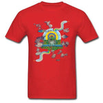 T-Shirt Motif Licorne Rouge
