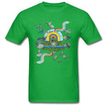 T-Shirt Motif Licorne Vert