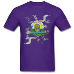 T-Shirt Motif Licorne Violet