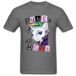 T-Shirt Punk's Not Dead Gris Foncé