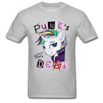 T-Shirt Punk's Not Dead Gris