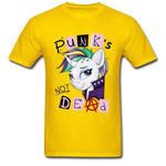 T-Shirt Punk's Not Dead Jaune